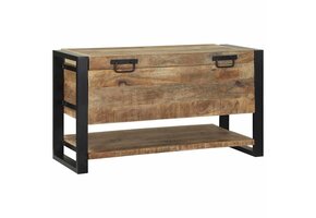vidaXL Opbergdoos Massief Mangohout Bruin (80x35x45cm) - 30% Korting