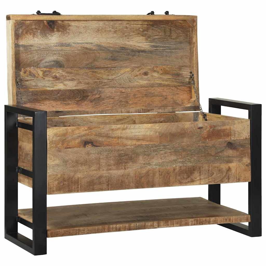 vidaXL Opbergdoos Massief Mangohout Bruin (80x35x45cm) - 30% Korting