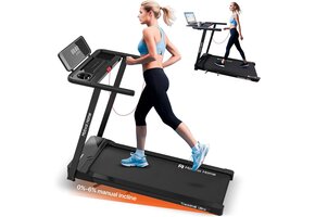 Opvouwbare Loopband 3-in-1 met 6% Helling & 2.5PK - 55% Korting