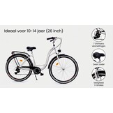 Meisjesfiets 26 inch Stadsfiets 7 versnellingen - 50% Korting
