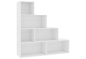 Boekenkast/Kamerscherm Wit Bewerkte Hout - 155x24x160 cm met 54% Korting