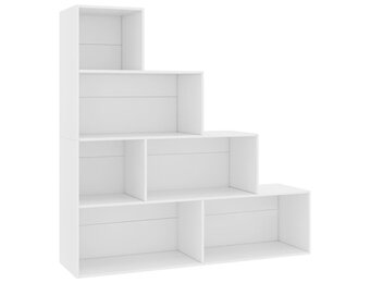 Boekenkast/Kamerscherm Wit Bewerkte Hout - 155x24x160 cm met 54% Korting
