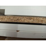 Boekenkast/Kamerscherm Wit Bewerkte Hout - 155x24x160 cm met 54% Korting
