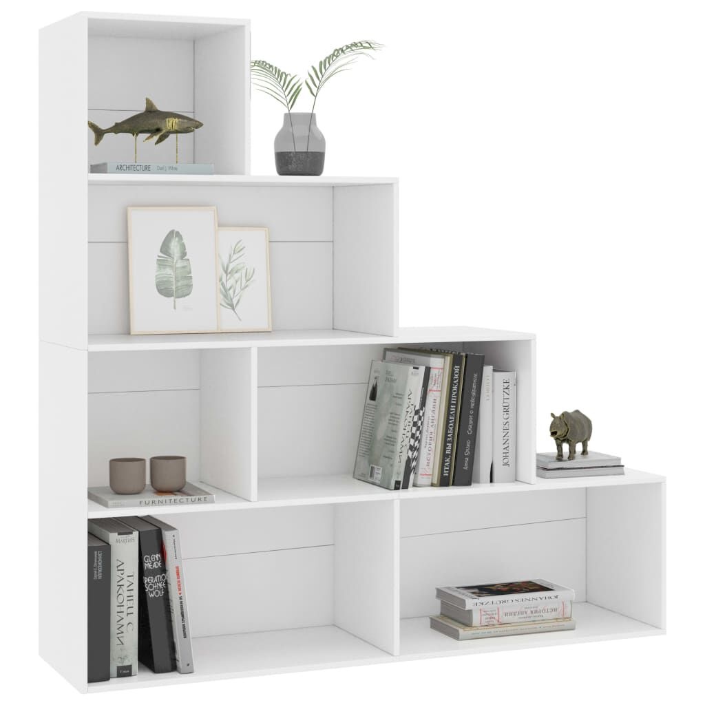 Boekenkast/Kamerscherm Wit Bewerkte Hout - 155x24x160 cm met 54% Korting