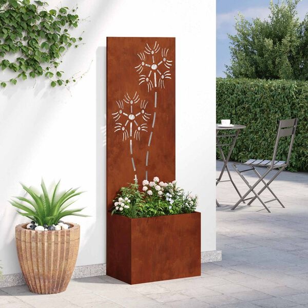 VidaXL Cortenstaal Tuin Privacy Scherm 50x32x150 cm - Roestig met 29% Korting