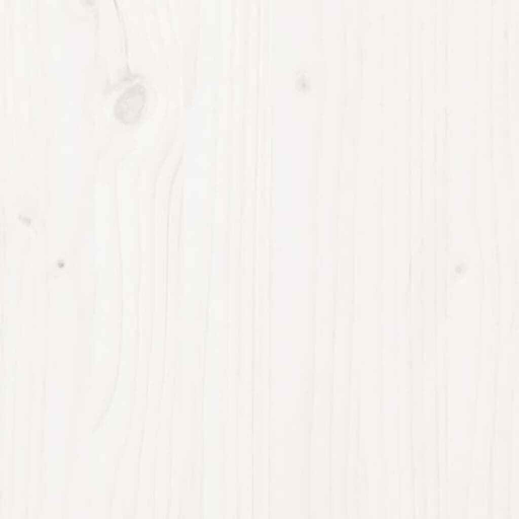 Wandtafel Massief Grenenhout Wit 100x35x75 cm - 35% Korting!