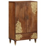 Hoge Kast Mango Hout Bruin 60x100 cm - 35% Korting