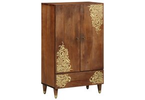 Hoge Kast Mango Hout Bruin 60x100 cm - 35% Korting