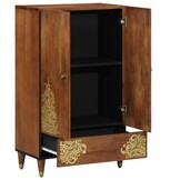 Hoge Kast Mango Hout Bruin 60x100 cm - 35% Korting