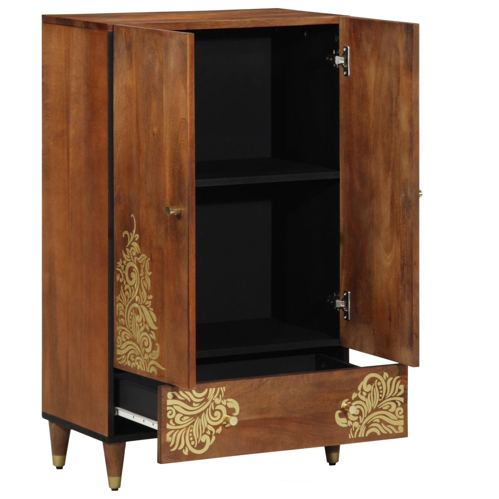 Hoge Kast Mango Hout Bruin 60x100 cm - 35% Korting