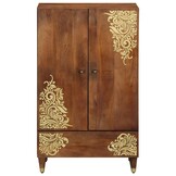Hoge Kast Mango Hout Bruin 60x100 cm - 35% Korting