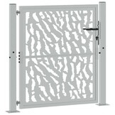 vidaXL Poort met Lasergesneden Ontwerp - 100x100 cm Staal - 35% Korting