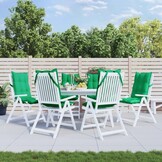 6 Groene Stoelkussens Hoge Rug Oxford Stof - 34% Korting