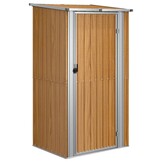 Bruine Tuinschuur van Staal - 118,5x97x209,5 cm - 35% Korting