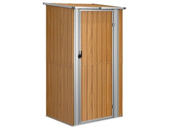 Bruine Tuinschuur van Staal - 118,5x97x209,5 cm - 35% Korting
