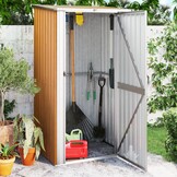 Bruine Tuinschuur van Staal - 118,5x97x209,5 cm - 35% Korting