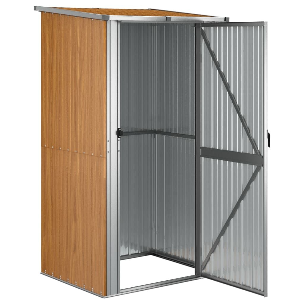 Bruine Tuinschuur van Staal - 118,5x97x209,5 cm - 35% Korting