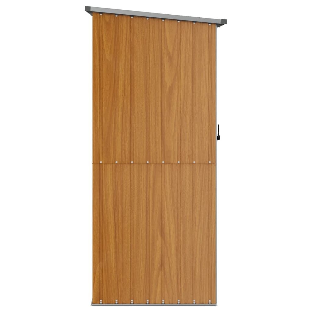 Bruine Tuinschuur van Staal - 118,5x97x209,5 cm - 35% Korting