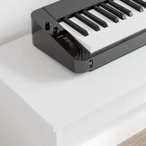 Wit Keyboardstatief van Bewerkt Hout - 120x32x64 cm - 29% Korting!