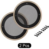 Luidsprekerrooster Subwoofer Grill 10,2 cm Zwart/Goud Frame - 76% Korting