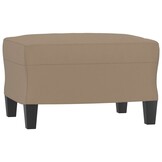 Voetenbank Cappuccino Kunstleer 60x50x41 cm - 51% Korting