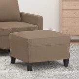 Voetenbank Cappuccino Kunstleer 60x50x41 cm - 51% Korting