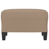 Voetenbank Cappuccino Kunstleer 60x50x41 cm - 51% Korting