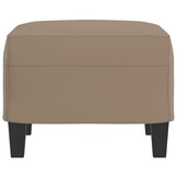 Voetenbank Cappuccino Kunstleer 60x50x41 cm - 51% Korting