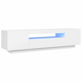 Tv-meubel met LED-verlichting 160cm Wit - 35% Korting