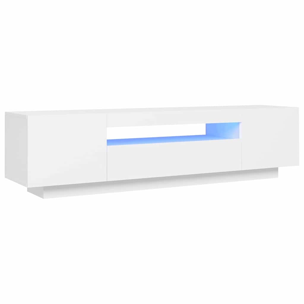 Tv-meubel met LED-verlichting 160cm Wit - 35% Korting
