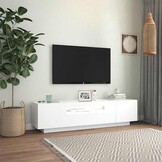 Tv-meubel met LED-verlichting 160cm Wit - 35% Korting