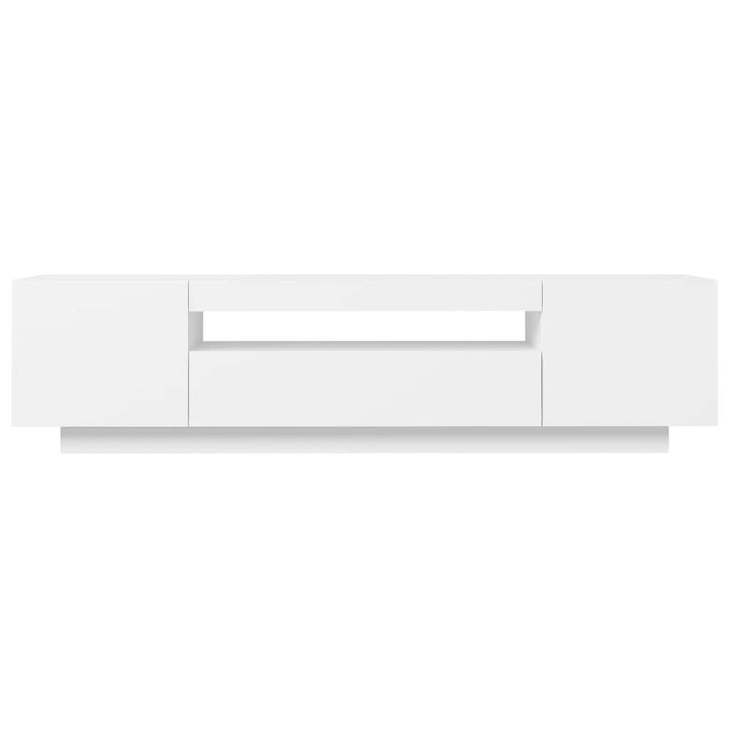 Tv-meubel met LED-verlichting 160cm Wit - 35% Korting