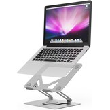 Laptopstandaard Zilver: Verstelbaar, Draaibaar & Geventileerd (27% korting)