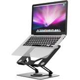 Laptopstandaard Zilver: Verstelbaar, Draaibaar & Geventileerd (27% korting)
