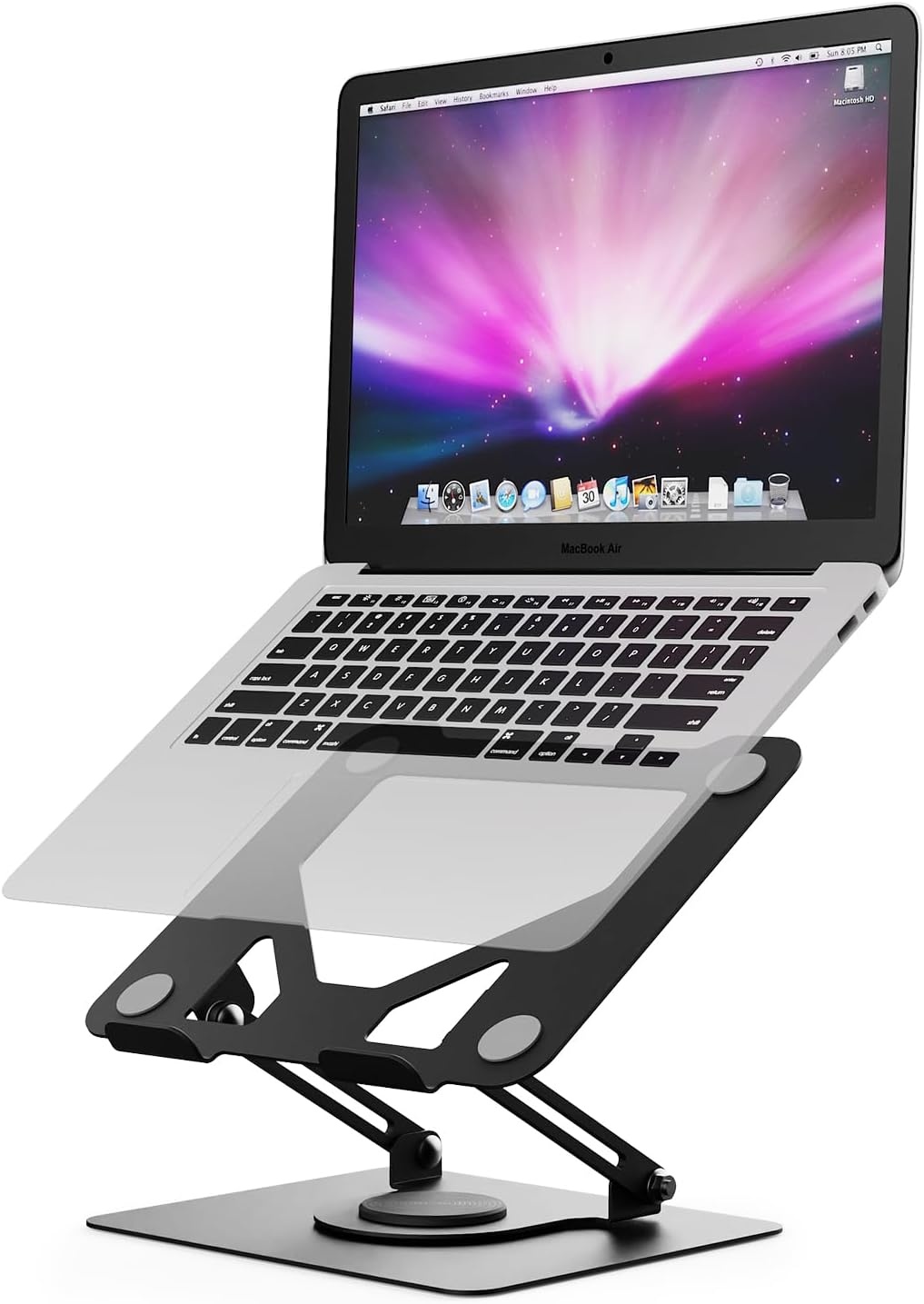 Laptopstandaard Zilver: Verstelbaar, Draaibaar & Geventileerd (27% korting)