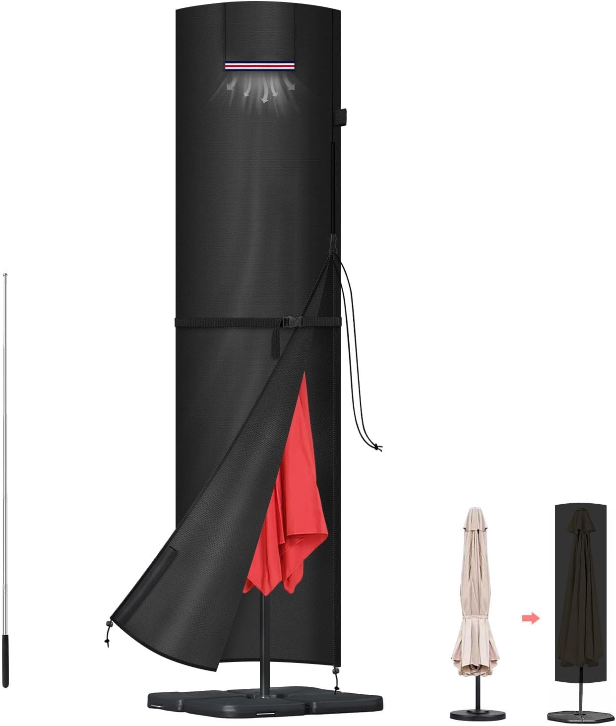 Waterdichte Parasolhoes 420D Oxford - 33% Korting