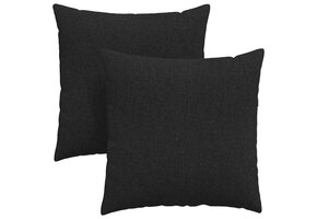 VidaXL Sofa Kussens Stof Zwart (2 stuks) - 34% Korting!