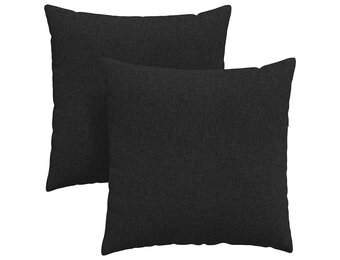 VidaXL Sofa Kussens Stof Zwart (2 stuks) - 34% Korting!
