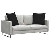 VidaXL Sofa Kussens Stof Zwart (2 stuks) - 34% Korting!