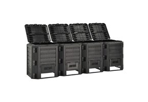 Compostbak 1600L Zwart - Weerbestendig met 30% Korting