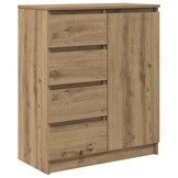vidaXL Dressoir met Lades 71x35x84 cm Spaanplaat Artisanaal Eiken - 35% Korting