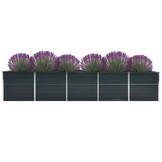Verhoogde Plantenbak Staal Antraciet 400x80x77 cm - 35% Korting!