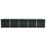 Verhoogde Plantenbak Staal Antraciet 400x80x77 cm - 35% Korting!