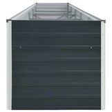Verhoogde Plantenbak Staal Antraciet 400x80x77 cm - 35% Korting!