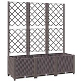 Plantenbak met Latwerk 120x40x136 cm Bruin - 29% Korting