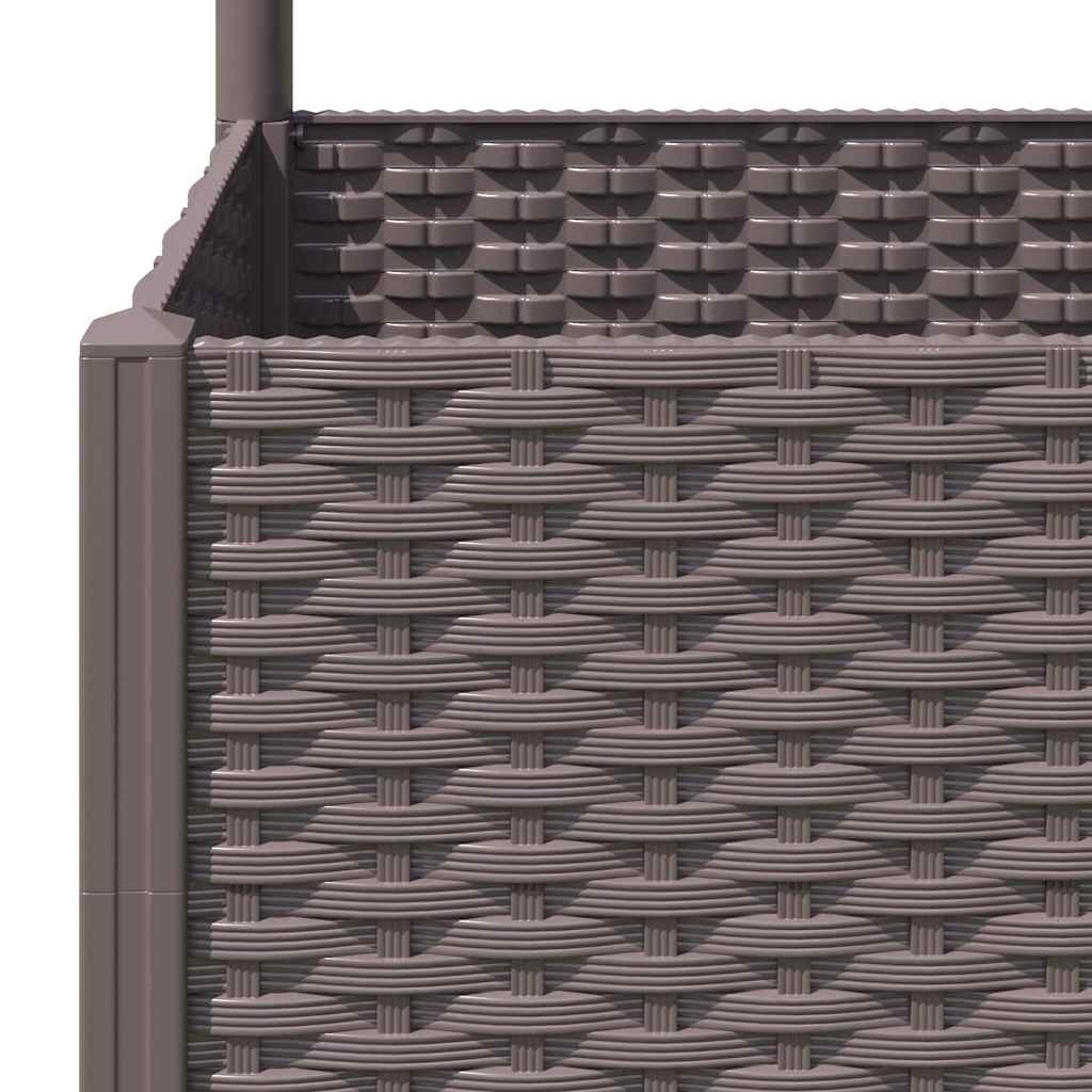 Plantenbak met Latwerk 120x40x136 cm Bruin - 29% Korting