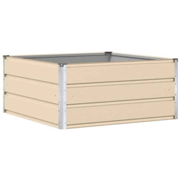 Plantenbak Staal Ivoor 100x100x45 cm - 33% Korting