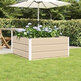 Plantenbak Staal Ivoor 100x100x45 cm - 33% Korting
