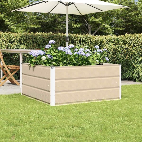 Plantenbak Staal Ivoor 100x100x45 cm - 33% Korting