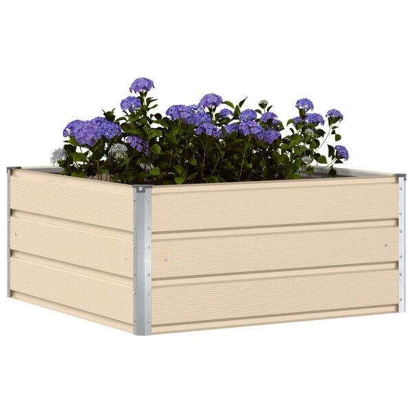 Plantenbak Staal Ivoor 100x100x45 cm - 33% Korting